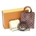 thumbnail image 1 of Pre-Owned LOUIS VUITTON Petit Sac Pla Jacquard Leather Monogram Louis Vuitton Red Shoulder Bag LV (Good), 1 of 7