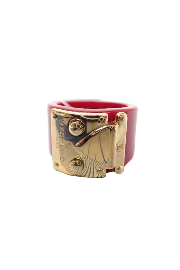 Pre-Owned LOUIS VUITTON Plastic x GP L size Louis Vuitton Red Ring LV (Good)