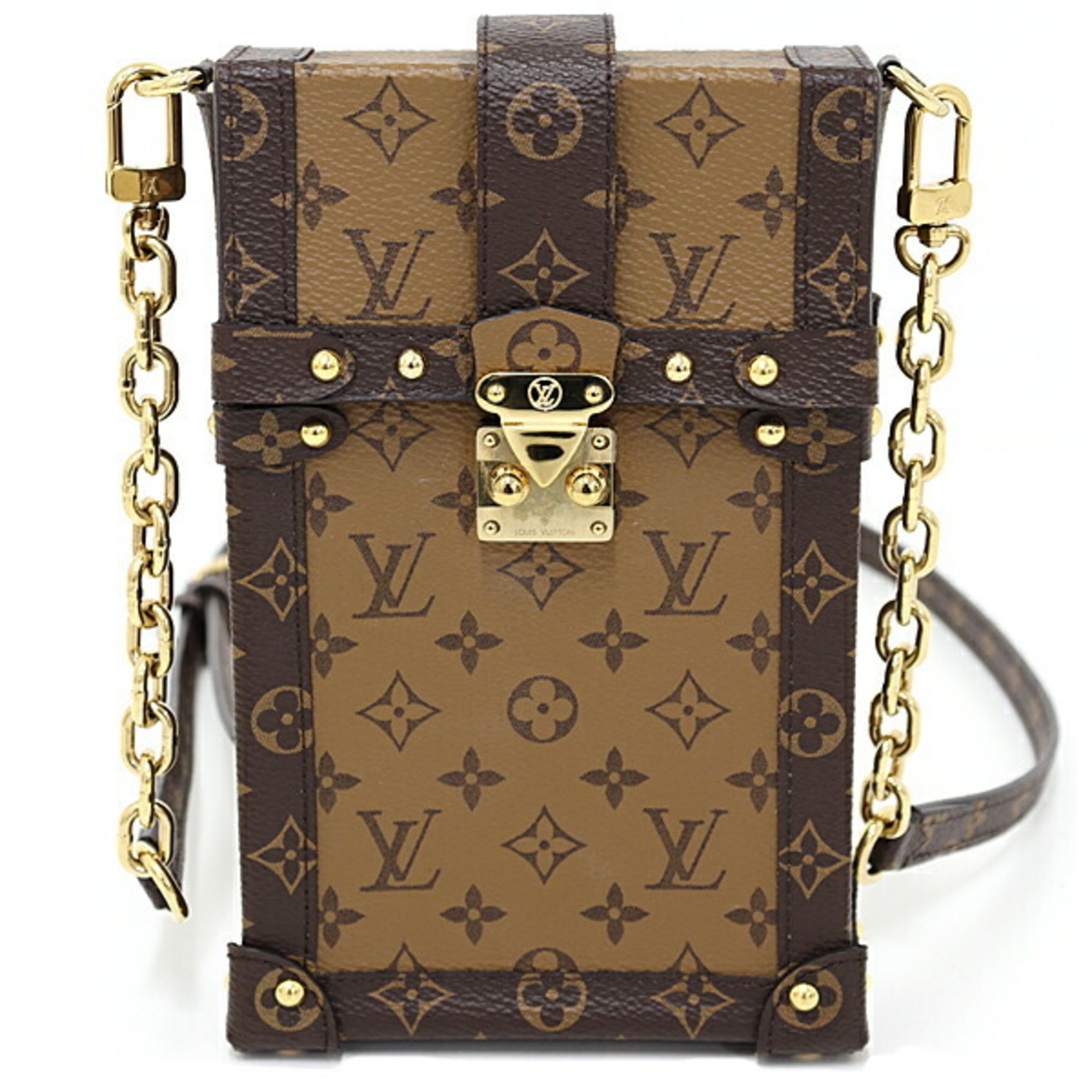 Pre-Owned LOUIS VUITTON Pochette Trunk Vertical Shoulder Bag 