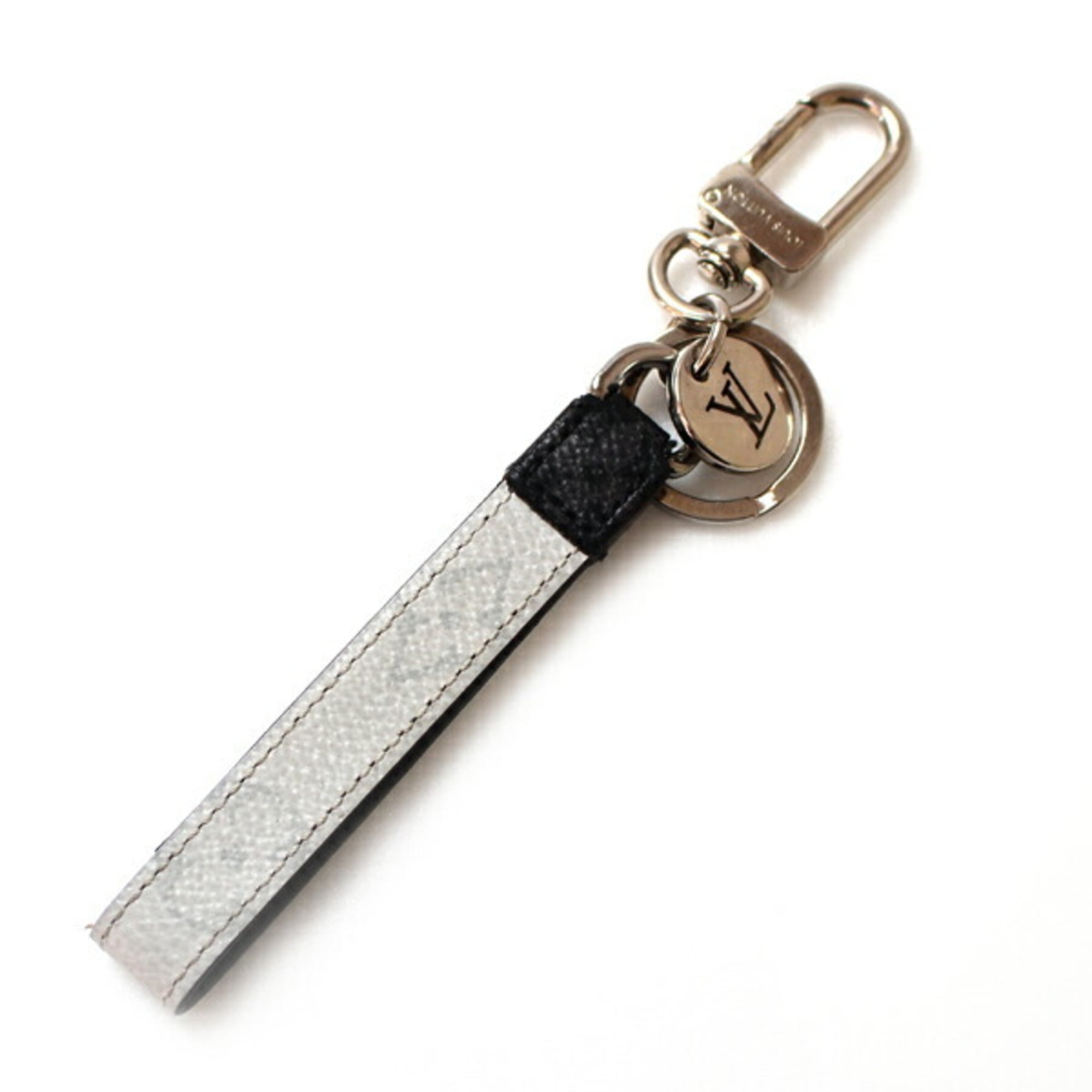 Pre Owned LOUIS VUITTON Porte Cle Dragonne Keychain White Black M64168 Unisex Fair Walmart