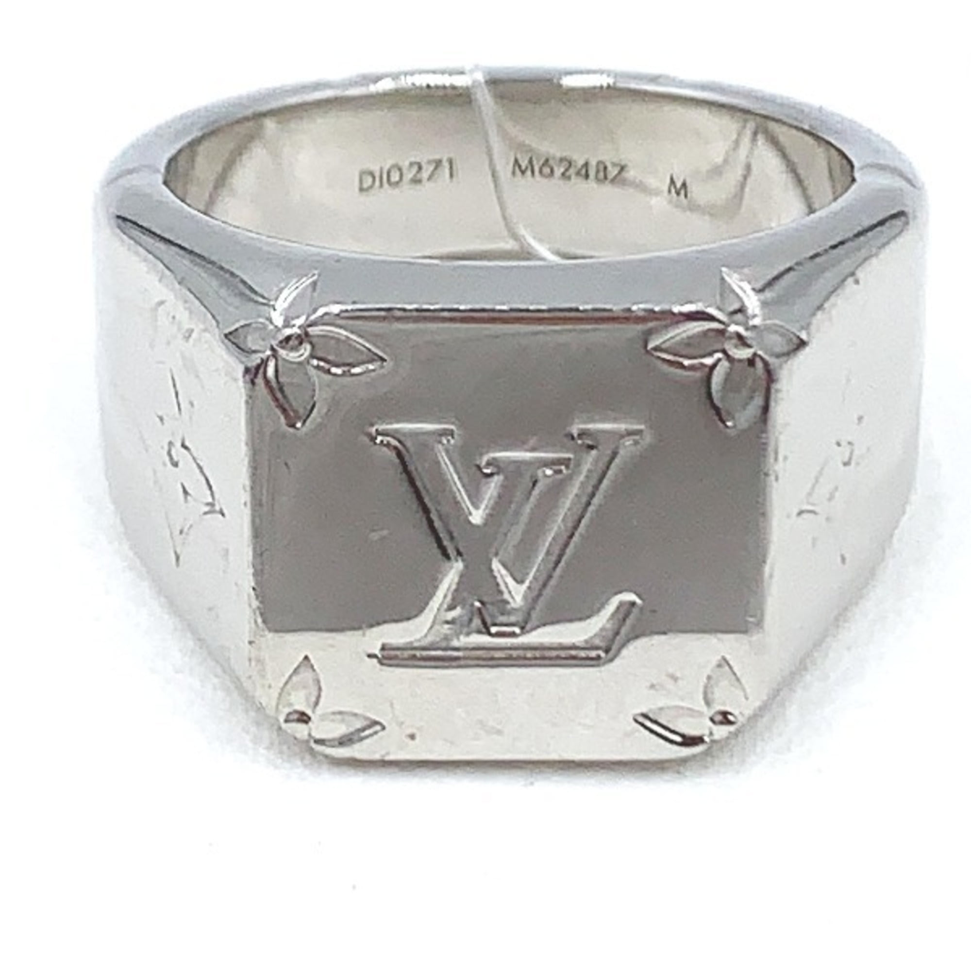 ヴィトン　リング　M62487 M Pre-Owned LOUIS VUITTON Signet Ring Monogram M Size M62487