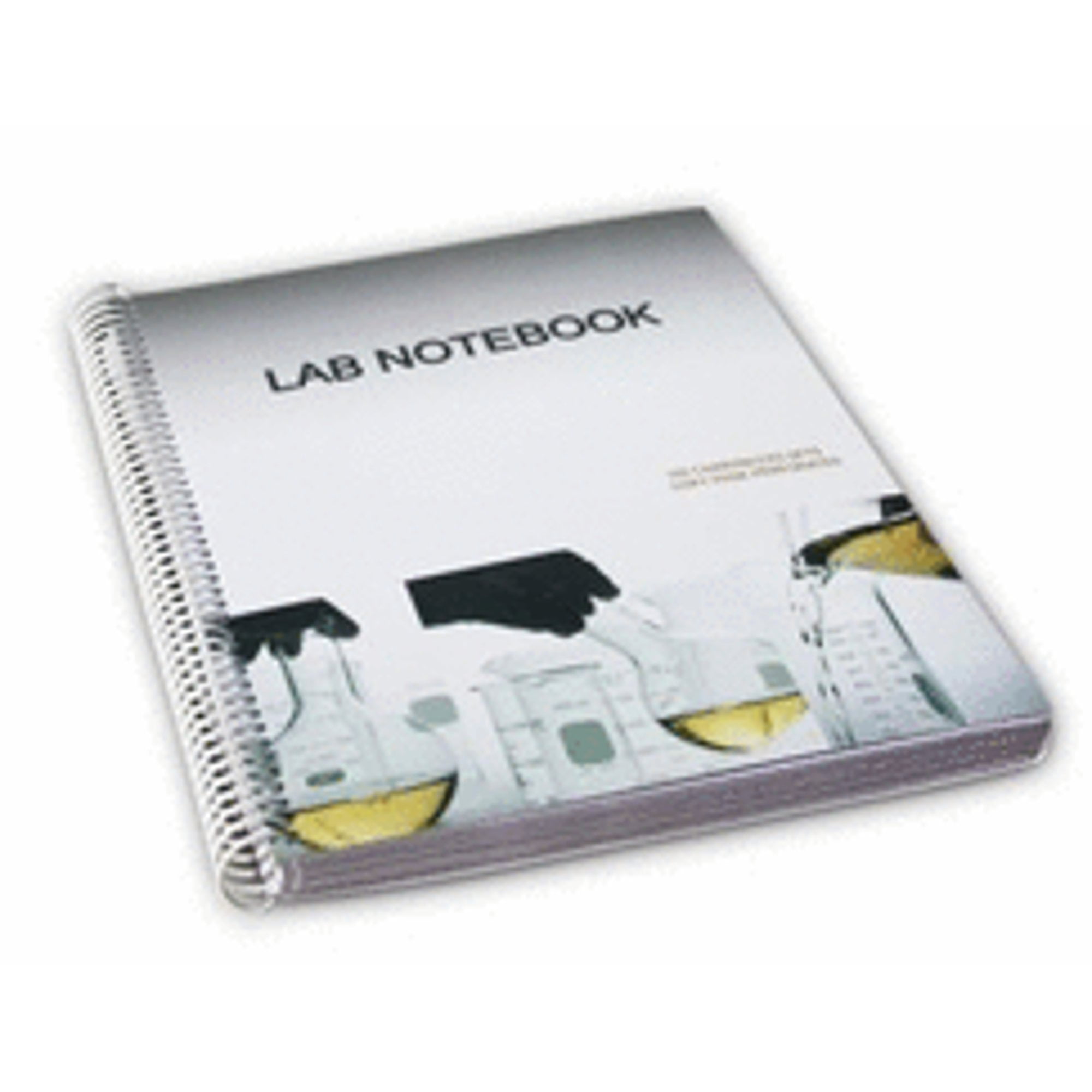 Lab Notebook Spiral Bound 100 Carbonless Pages (Copy Page Perforated)  (Hardcover)