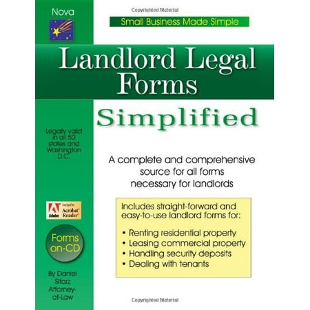 Pre-Owned Landlord Legal Forms Simplified (Small Business Made Simple Series) (Paperback) 1892949245 9781892949240