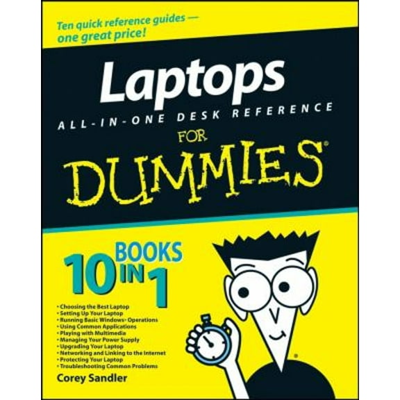 Pre-Owned Laptops All-in-One Desk Reference For Dummies by Corey Sandler (Paperback)