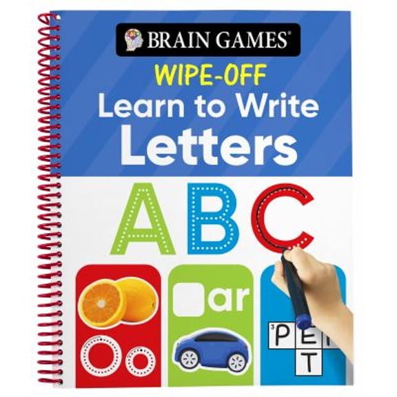 Pre-Owned Brain Games Wipe-Off - Learn to Write: Letters (Kids Ages 3 to 6) (Spiral-bound) 164558691X 9781645586913