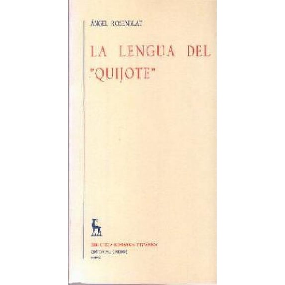 Pre-Owned Lengua del quijote (Brh. Estudios Y Ensayos) (Spanish Edition) (Paperback) 8424904311 9788424904319