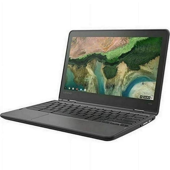 Pre-Owned Lenovo 11.6" 300e Chromebook Touchscreen LCD 2 in 1 Chromebook - MediaTek M8173C Quad-core 2.1GHz 4GB LPDDR3 32GB Flash Memory Chrome OS Model 81H00000US