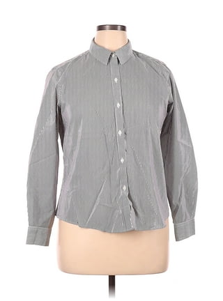 Liz Claiborne Womens Short Sleeve Regular Fit Button-Down Shirt