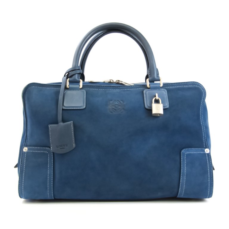 バッグ Loewe Amazona 36 LOEWE Amazona 36 Anagram logo Hand Bag suede Brown Women | eBay