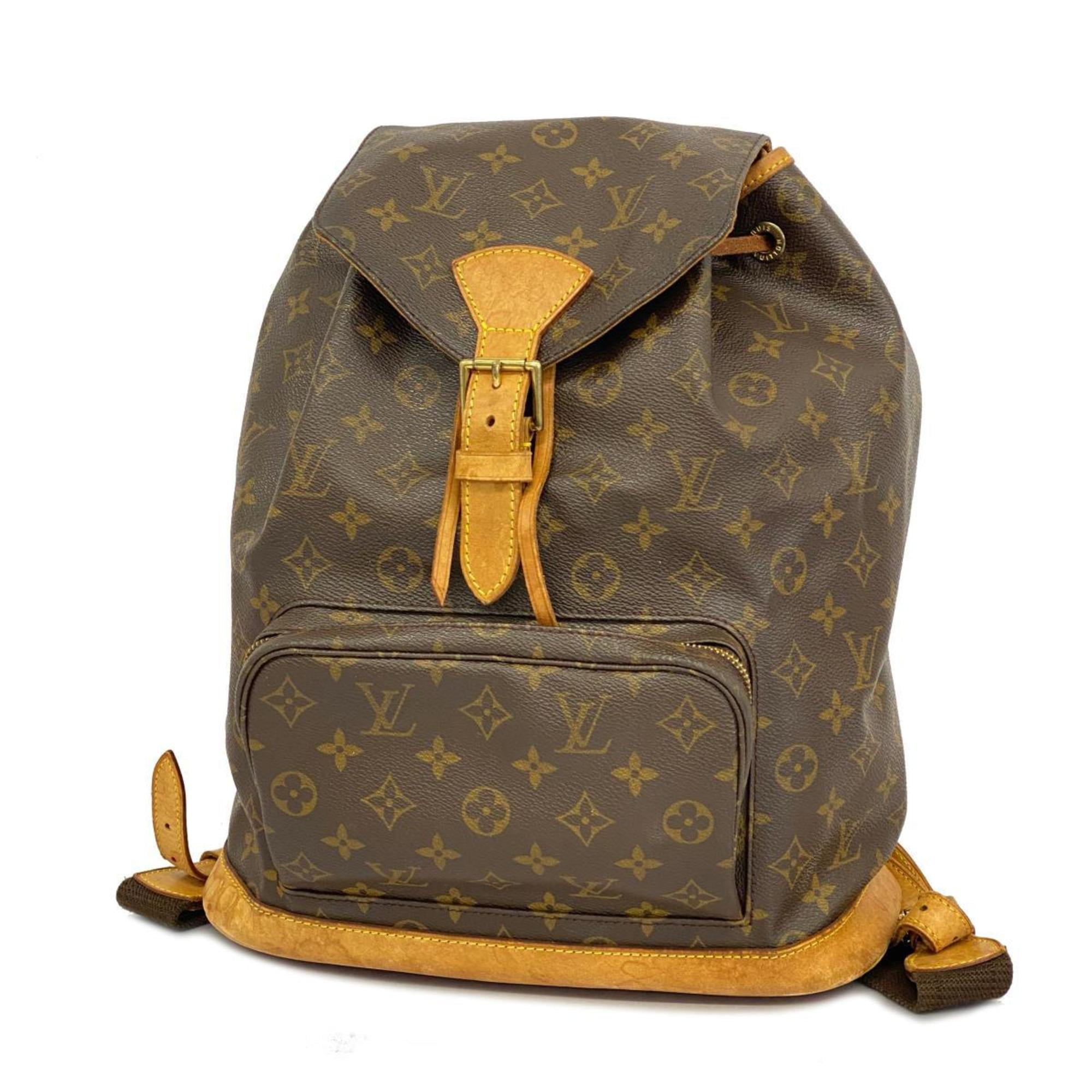 Pre Owned Louis Vuitton Backpack Monogram Montsouris M51135 Brown Women s Good Walmart