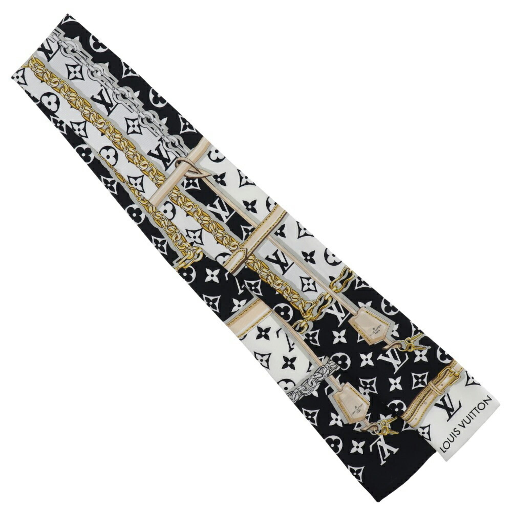 Black and white louis vuitton scarf best sale