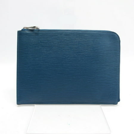 Pre-Owned Louis Vuitton Epi Pochette Jules PM clutch bag blue (Good)