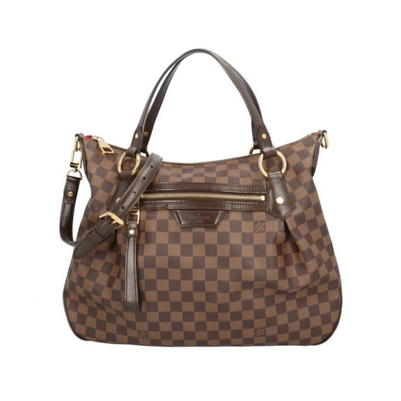 Pre-Owned Louis Vuitton Evora MM Damier Shoulder Bag Canvas N41131 Brown Women's LOUIS VUITTON (Good)