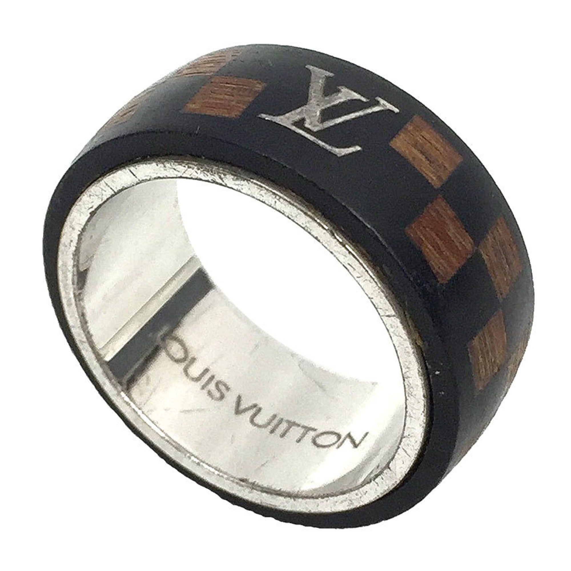 Pre Owned Louis Vuitton LOUIS VUITTON Damier wood ring M99167 58