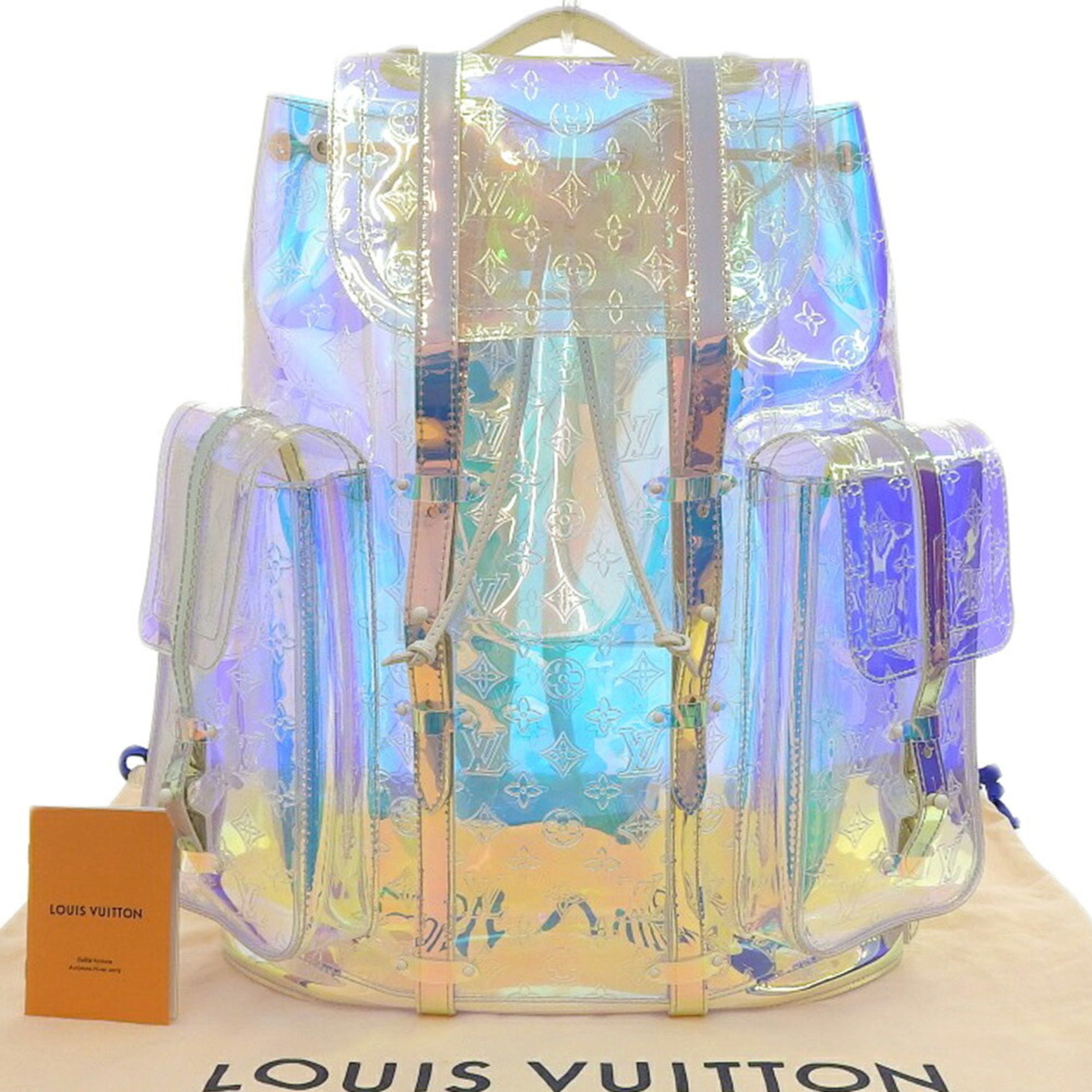 Pre Owned Louis Vuitton LOUIS VUITTON Monogram Prism Christopher GM Popup Limited Backpack M44766 Like New Walmart