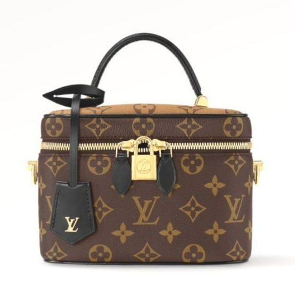 Pre-Owned Louis Vuitton LOUIS VUITTON Shoulder Bag Monogram Vanity NV PM Canvas M45165 Brown LV (Good)