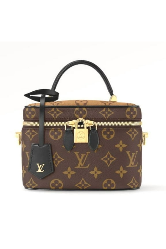 Pre-Owned Louis Vuitton LOUIS VUITTON Shoulder Bag Monogram Vanity NV PM Canvas M45165 Brown LV (Good)