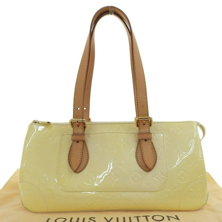 Pre Owned Louis Vuitton LOUIS VUITTON Vernis Rosewood Avenue Shoulder Bag Perle M93508 Good Walmart