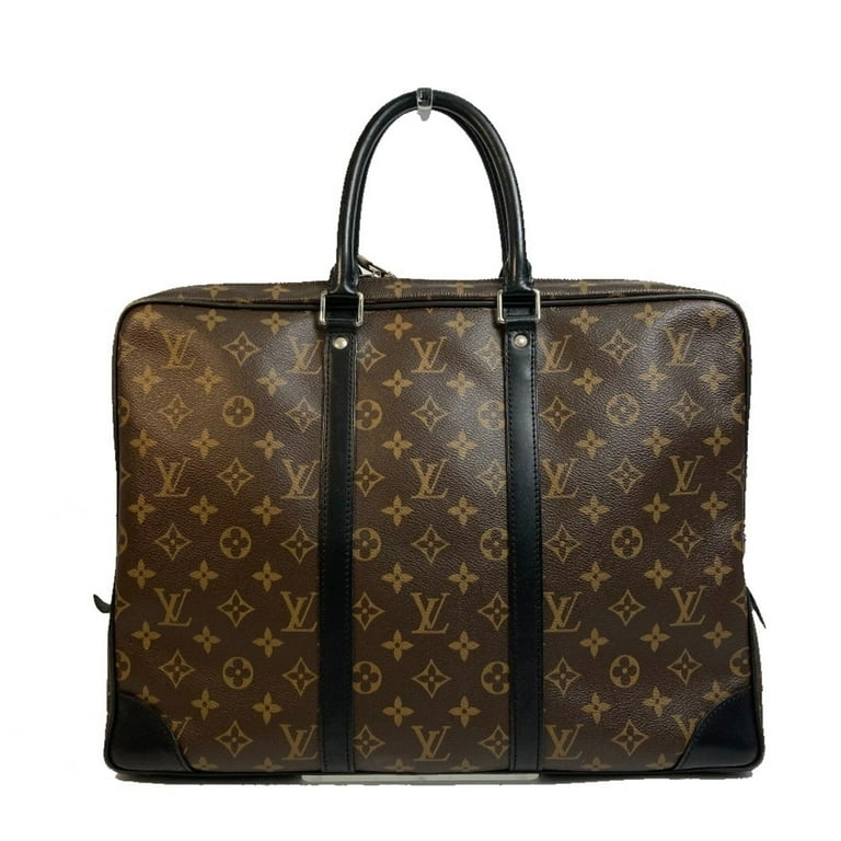 Pre Owned Louis Vuitton M40225 Monogram Macassar bag business bag Briefcase Brown Good Walmart