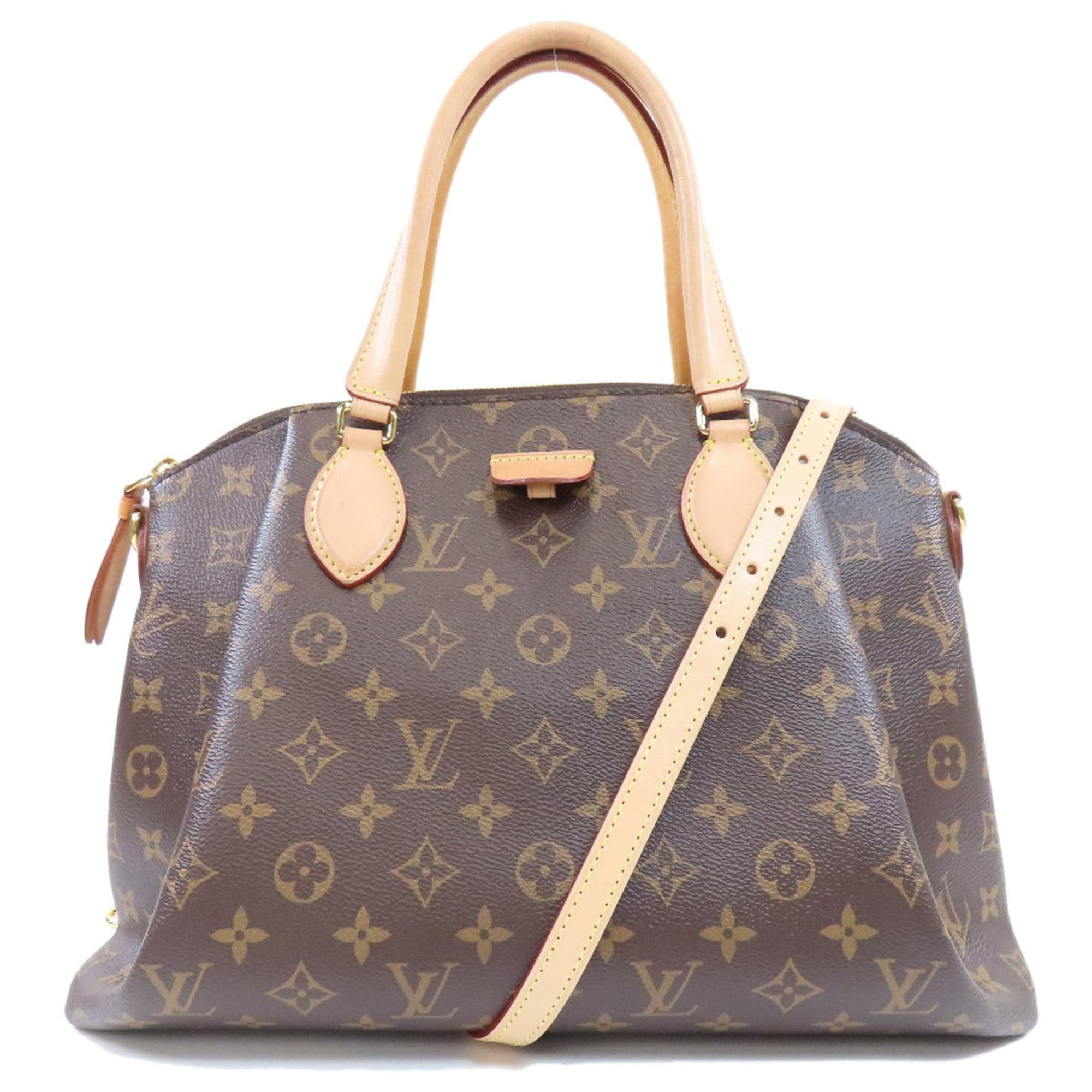 Pre-Owned Louis Vuitton M44546 Rivory MM Monogram Handbag Canvas 