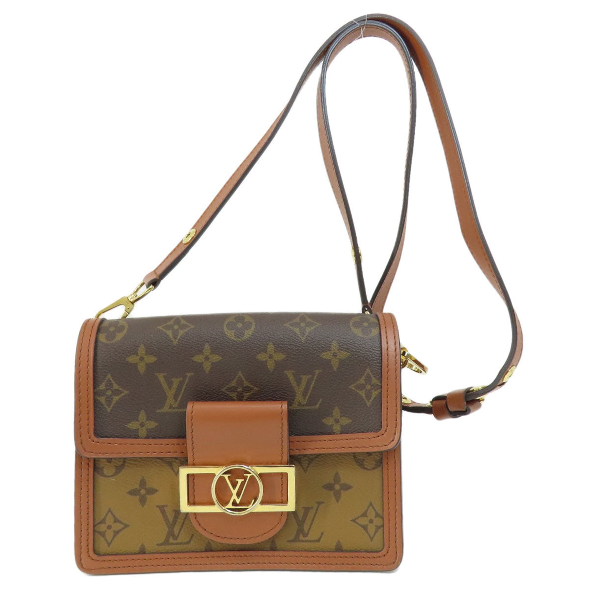 Pre Owned Louis Vuitton M45959 Dauphine MINI Monogram Reverse Shoulder Bag Women s LOUIS VUITTON Good Walmart