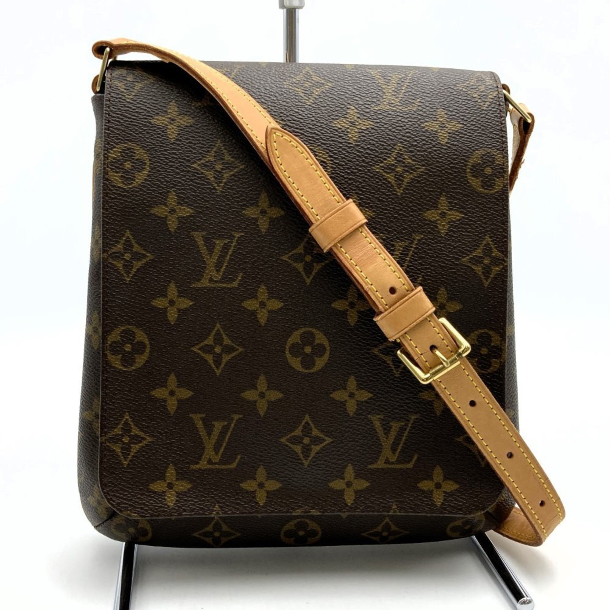 Pre Owned Louis Vuitton M51258 Musette Salsa Short Shoulder Bag Brown Monogram Women s LOUIS VUITTON Good Walmart