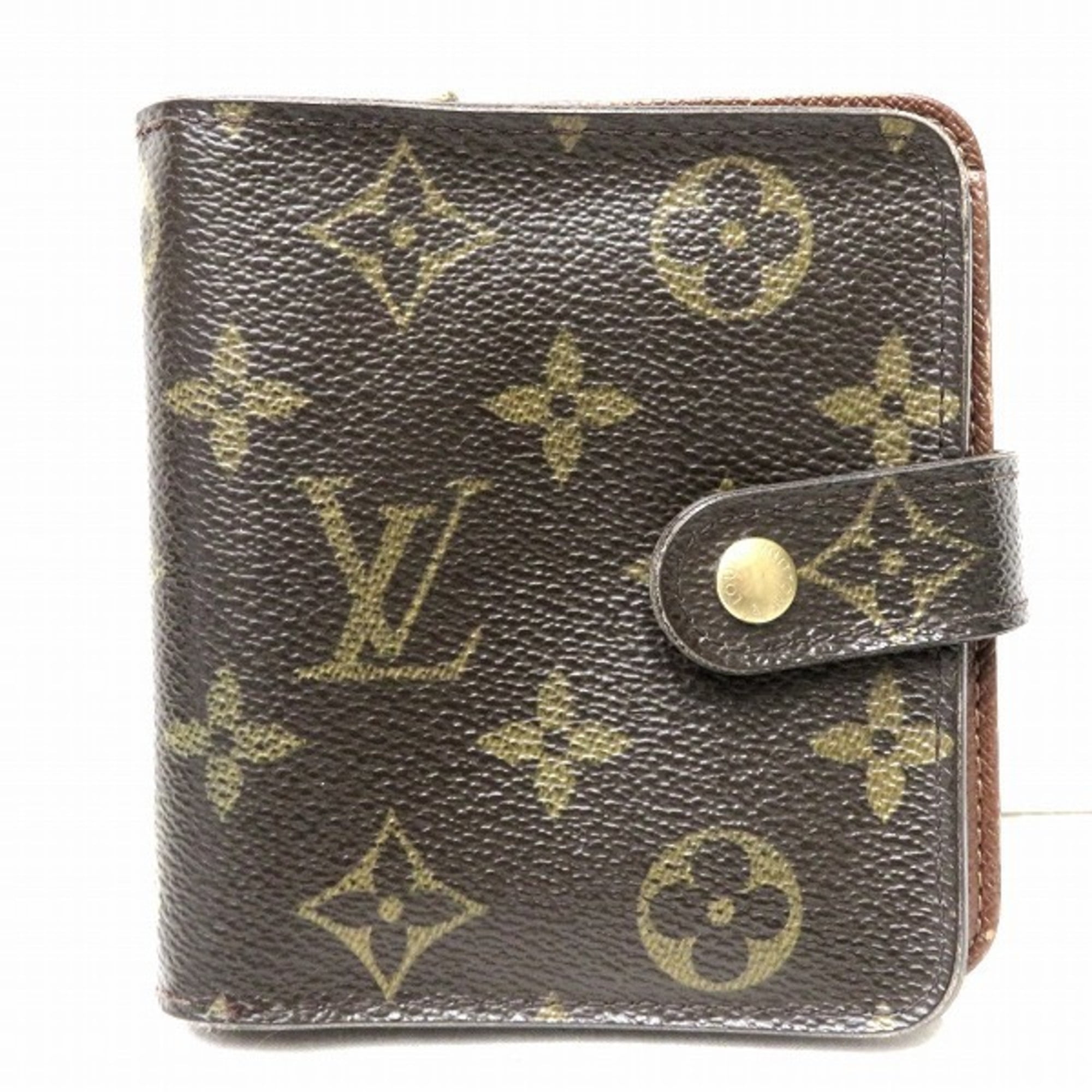 Pre Owned Louis Vuitton Monogram Compact Zip M61667 Bifold Wallet Men s Women s Fair Walmart