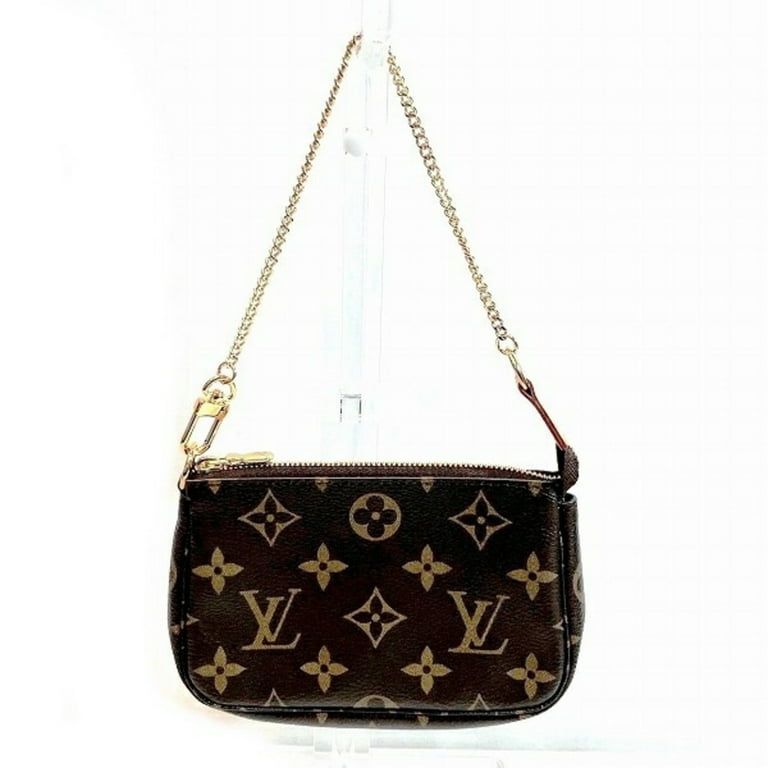 Louis Vuitton Mini Pochette Accessoires Canvas Vanity Bag M58009 in Good Condition in Brown Men s