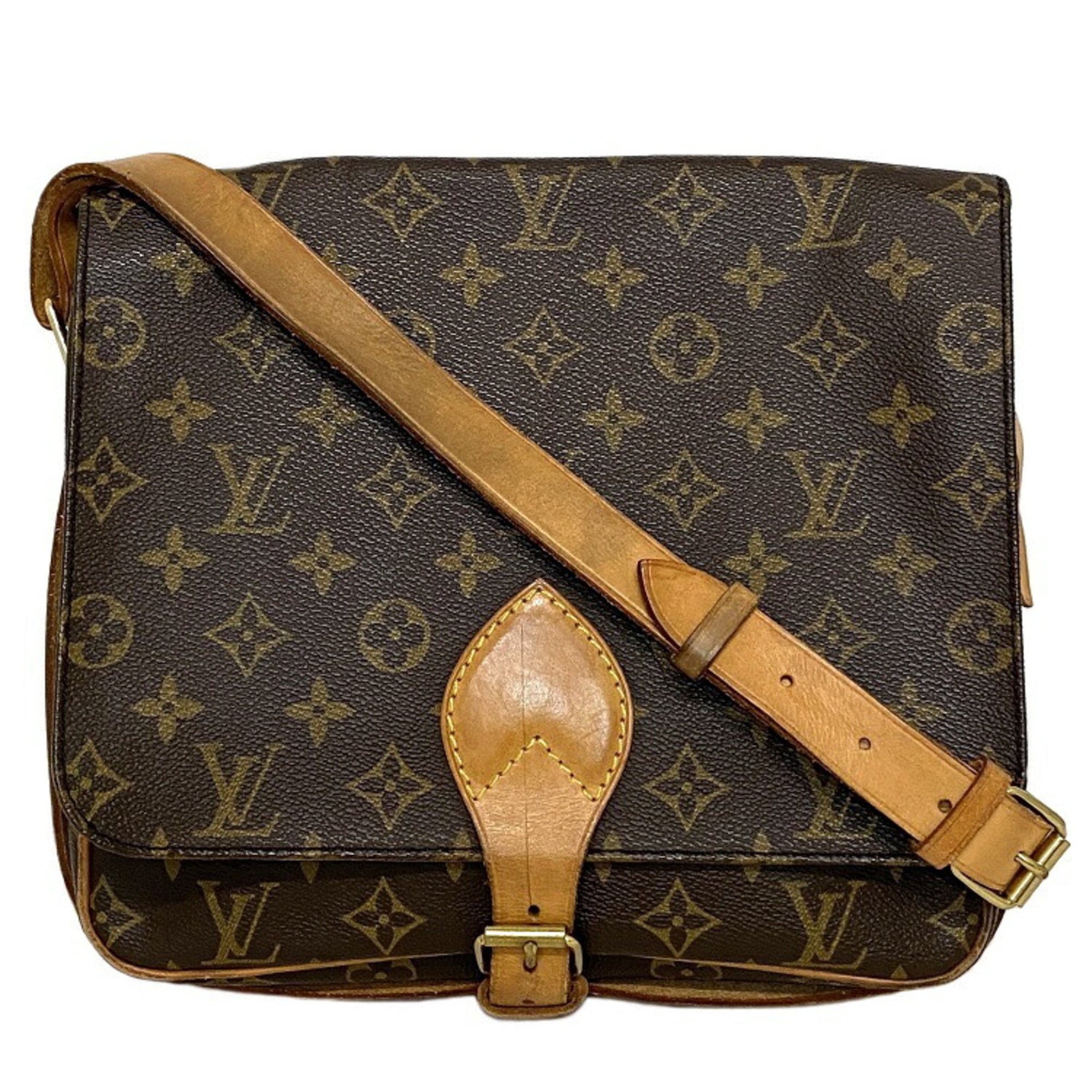 Pre-Owned Louis Vuitton Shoulder Bag Cartesier GM Brown Monogram 