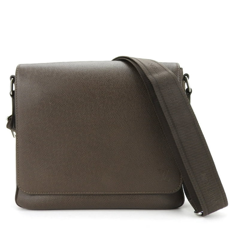 Pre Owned Louis Vuitton Shoulder Bag Roman PM M32778 Taiga Grisli Brown Modern Women s Men s LOUIS VUITTON Good