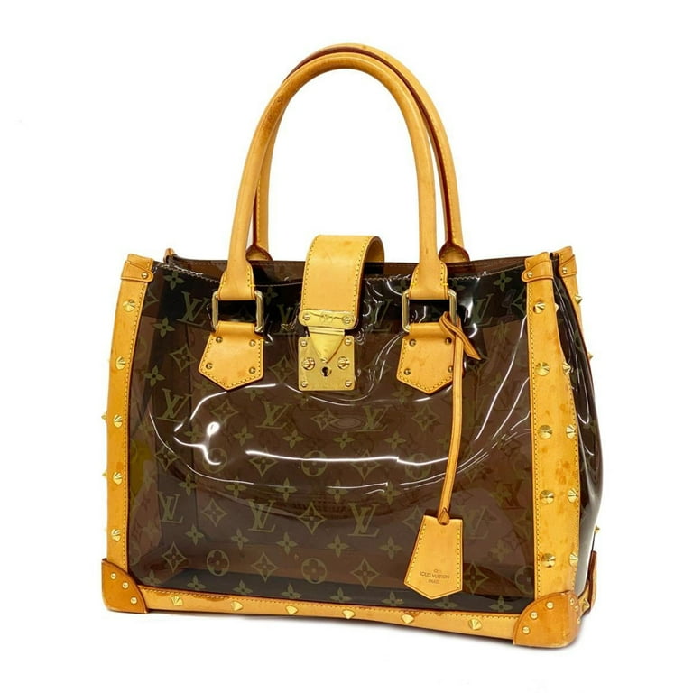 Pre Owned Louis Vuitton Tote Bag Cruise Collection Monogram Vinyl Neo Cover Ambre MM M92504 Brown Women s Good Walmart