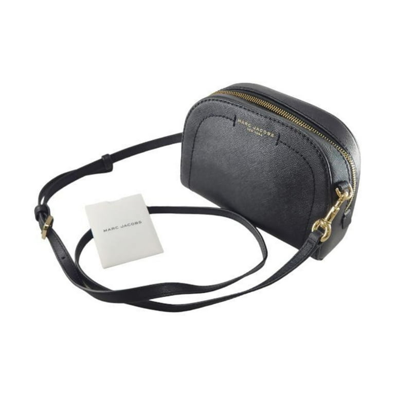 Marc Jacobs Playback Black Saffiano top Leather Crossbody Purse