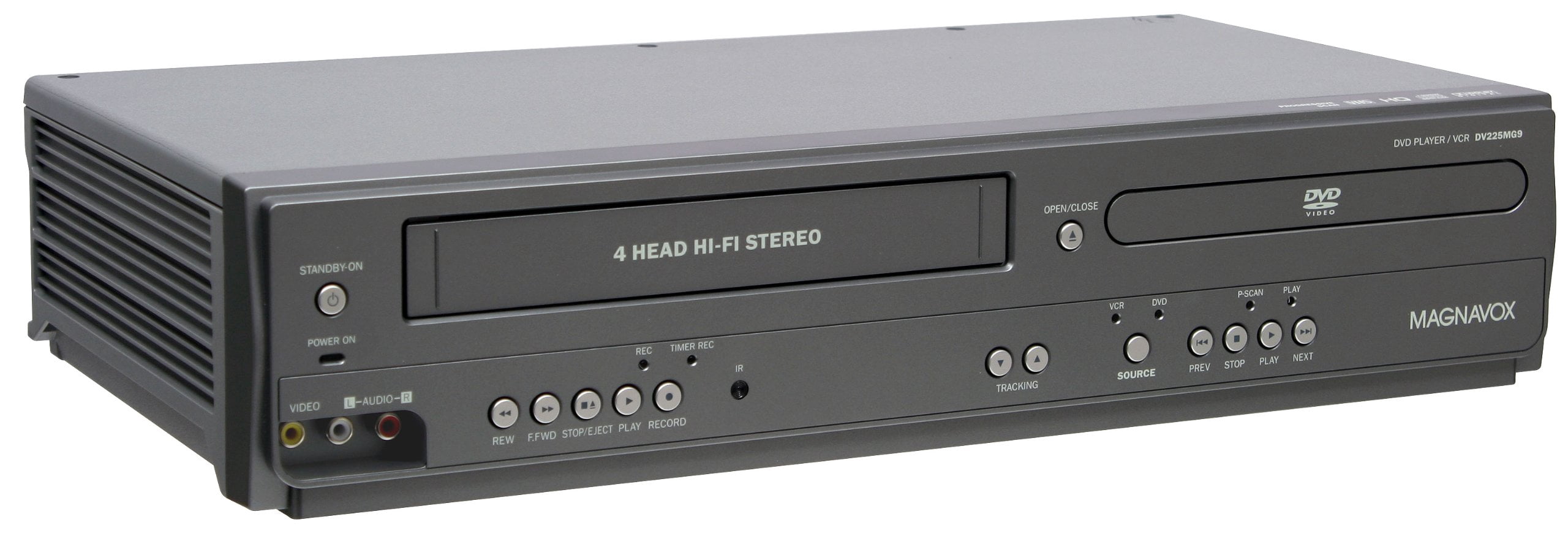 PreOwned Magnavox DV225MG9 DVD VCR Combo DVD/VCR w/ Original Remote, Manual, and A/V Cables