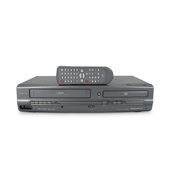 Pre-Owned Magnavox MWD2205 DVD VCR Combo Player - w/ Original Remote, Manual, A/V Cords, & HDMI converter