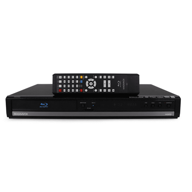 Pre-Owned Magnavox NB500MGX 1080p Upconversion Progressive Scan Blu-ray DVD Player - w/ Original Remote, Manual, and A/V Cables - Good