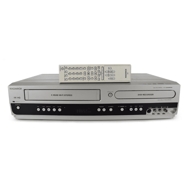 Pre-Owned Magnavox ZV420MW8 DVD recorder/ VCR Combo with Remote, Manual and Audio Video Cables (Good)