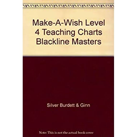 Pre-Owned Make-A-Wish Level 4 Teaching Charts Blackline Masters 9780663500338