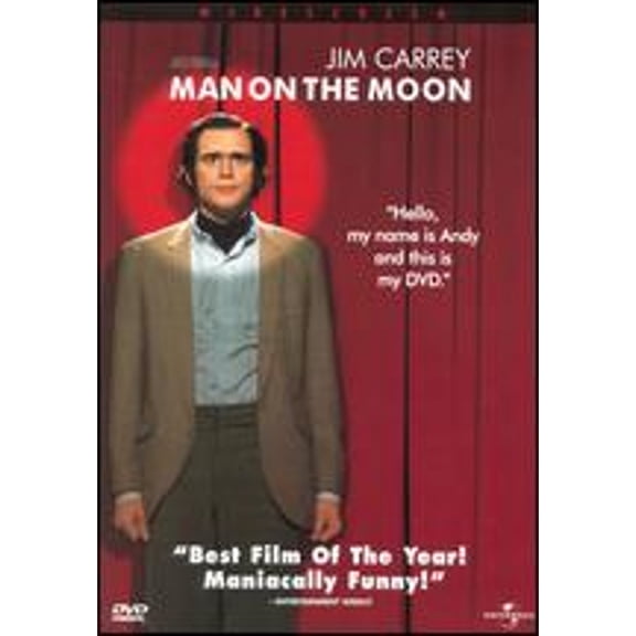Pre-Owned Man on the Moon, by Milos Forman, Jim Carrey, Danny DeVito, Courtney Love, Paul Giamatti, Vincent Schiavelli, DVD, Comedy, English