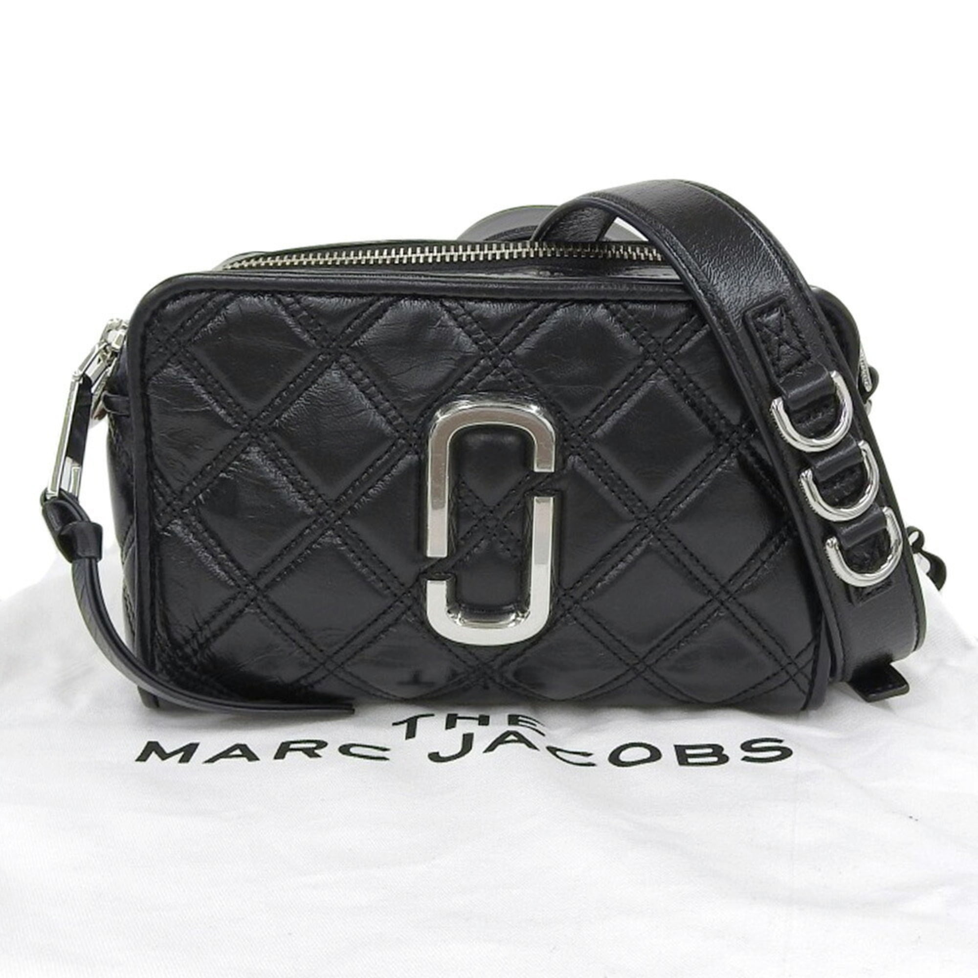 Pre-Owned Marc Jacobs MARC JACOBS Softshot21 shoulder bag crossbody quilted  black M0015419 (Good)