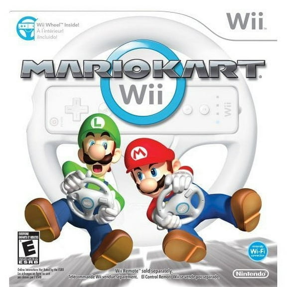 Mario Kart Wii With Wii Wheel