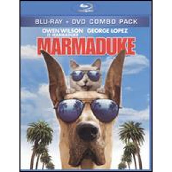 Pre-Owned Marmaduke Blu-ray/DVD by Tom Dey, Owen Wilson, Emma Stone, George Lopez, Family-Oriented Comedy