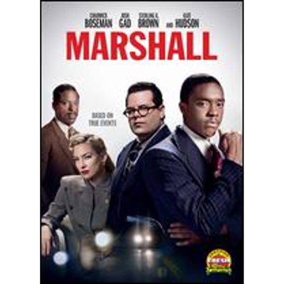 Pre-Owned Marshall DVD by Reginald Hudlin, Chadwick Boseman, Josh Gad, Kate Hudson, Dan Stevens, Sterling K. Brown Drama PG-13,English