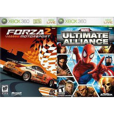Marvel Ultimate Alliance / Forza 2 Xbox 360 Parental Controls Action Adventure Racing Simulation Video Game