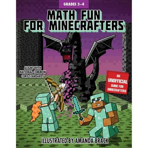 Pre-Owned Math Fun for Minecrafters: Grades 34 (Math for Minecrafters), 9781510737617, Paperback, Workbook edition