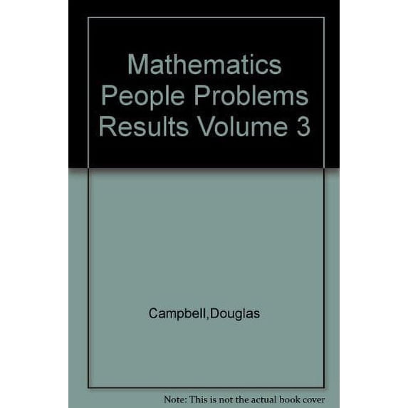 Pre-Owned Mathematics People Problems Results Volume 3 Paperback