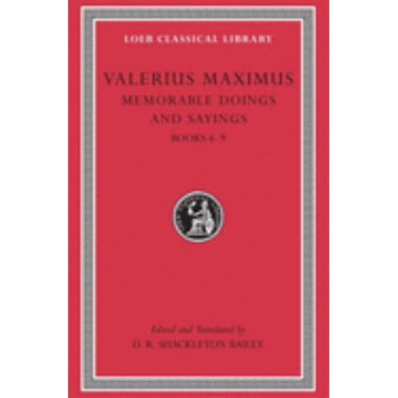 Pre-Owned Memorable Doings and Sayings, Volume II : Books 6-9 9780674995420 Used