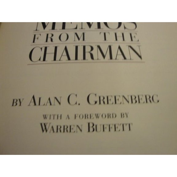 Pre-Owned Memos from the Chairman, (Hardcover)