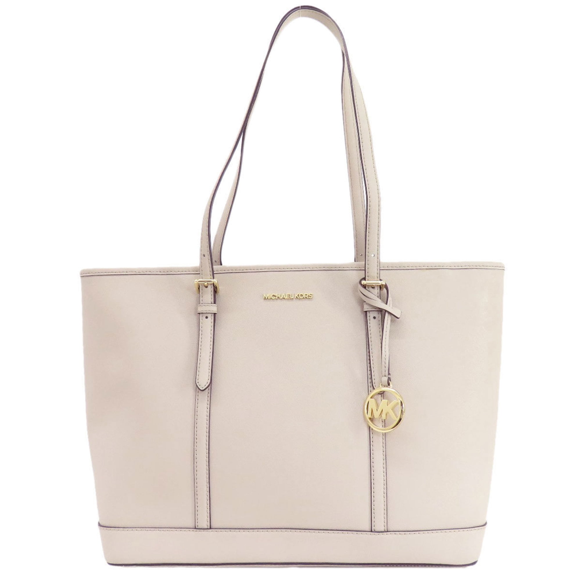 MICHEAL KORS バッグ Michael Kors Jet Set Medium Powder Blush Leather Front Zip