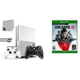 thumbnail image 1 of Pre-Owned Microsoft 234-00051 Xbox One S White 1TB Gaming Console with 2 Controller Included with Gears 5 BOLT AXTION Bundle Used, 1 of 7