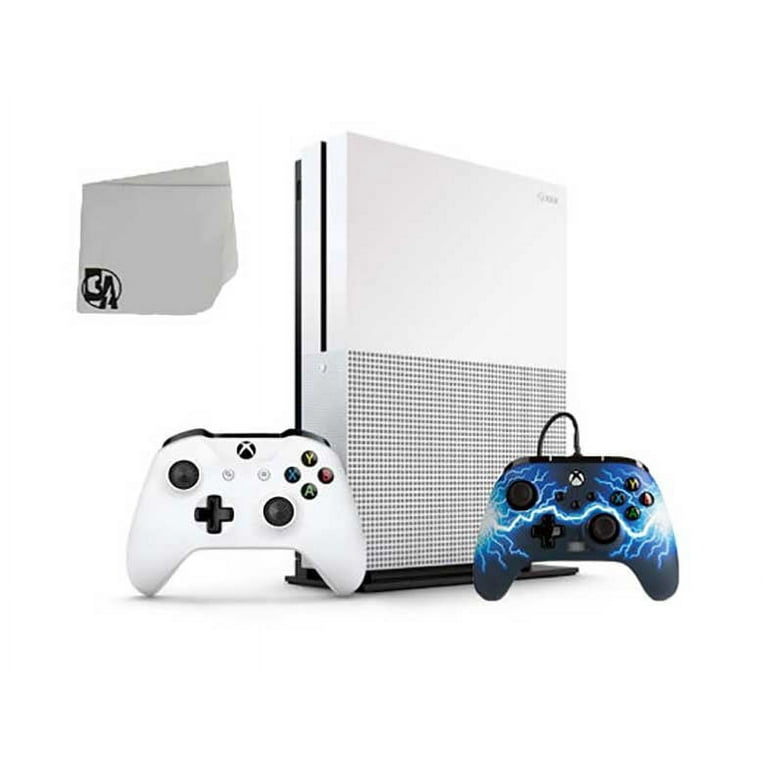 Restored Microsoft 234 00051 Xbox One S White 1TB Gaming Console with Arc Lightning Controller Included BOLT AXTION Refurbished